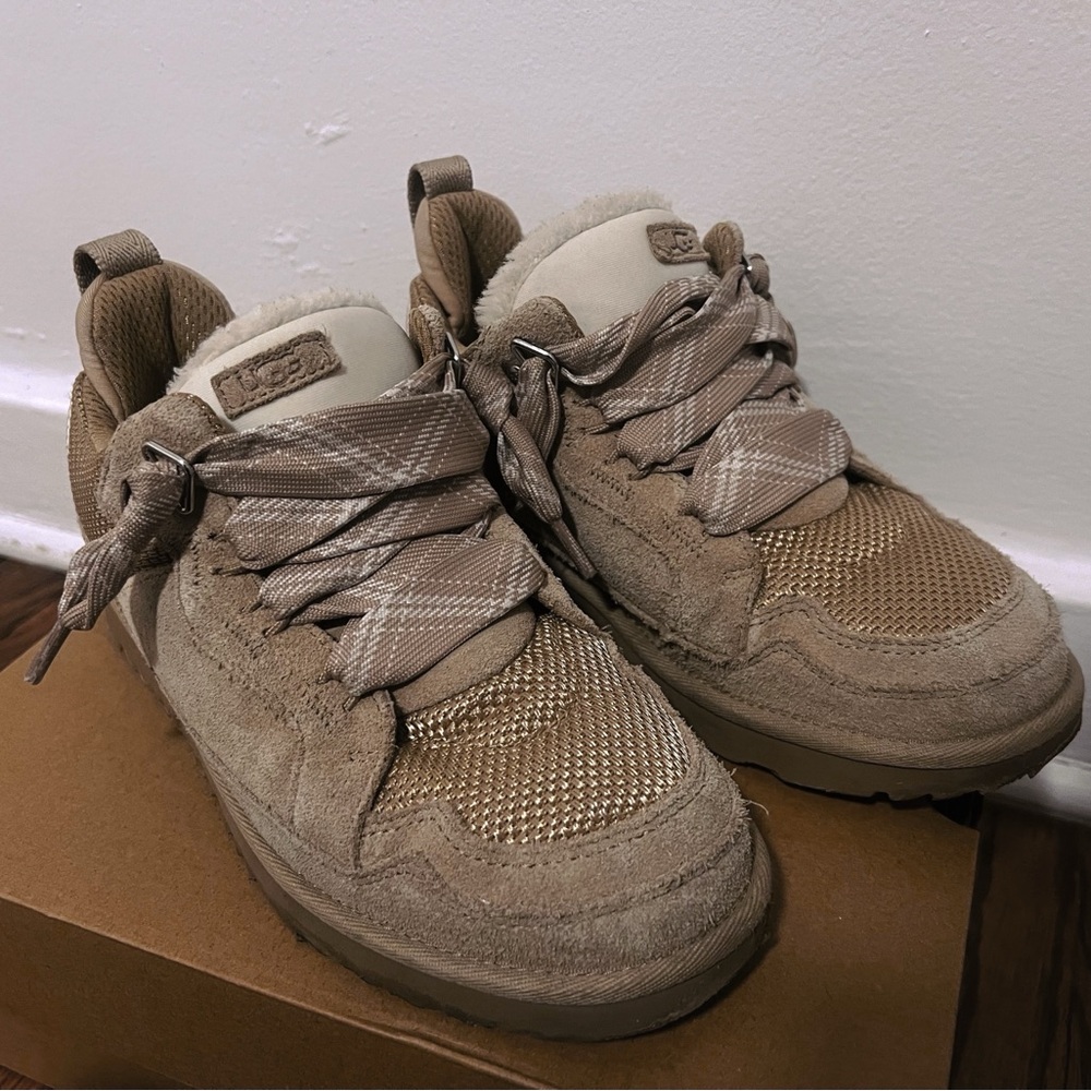 UGG Women’s Lowmels ‘Dune’ Tan Suede Sneakers